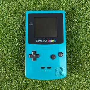 Nintendo Game Boy Color Teal CGB-001 Handheld Console Tested Works OEM